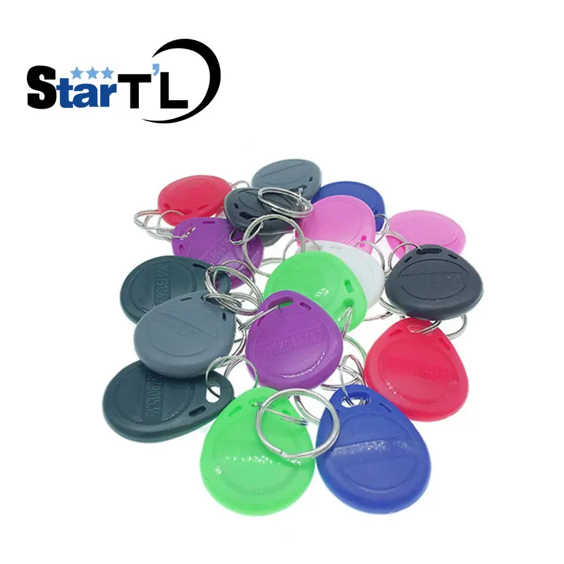 

Free Shipping 100pcs RFID Keychain Card Tag Key 125khz ID Keyfob TK4100 EM4100 Access Control Time Attendance