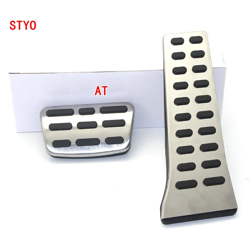 STYO Stainless steel Car Clutch Gas Brake pedals Cover for  KIA Sportage QL 2016 2017 for Hyundai Sonata i40 Tucson Sonata Fe