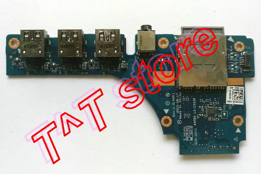 original 7710 USB Audio SD CARD READER BOARD GMNG8 0GMNG8 CN-0GMNG8 LS-C553P test good free shipping