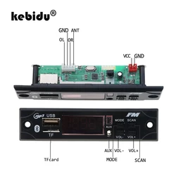 kebidu Car Audio USB TF FM Radio Module Wireless Bluetooth 6V 24V MP3 WMA Decoder Board MP3 Player with Remote Control For Car