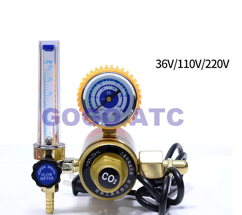 صمام لولبي Oxygen meter/acetylene/nitrogen propane/table, argon/nitrogen pressure reducer CO2 heating pressure gauge reducing valve صمامات أخرى — تفصيل 4