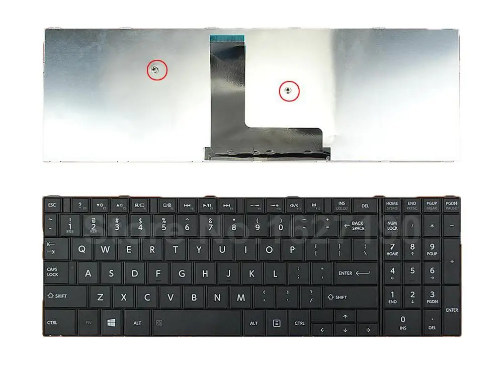 

US Keyboard For TOSHIBA Satellite C50-B BLACK Win8 PN:9Z.NBDSC.001 VA0SC New Laptop Keyboards With