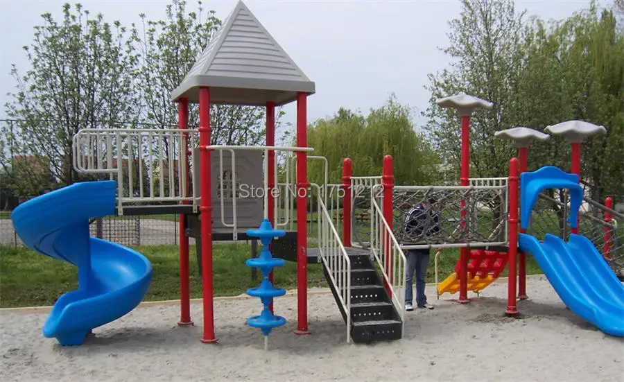 EU Standard Children Playground Outdoor Galvanzied Steel Kids Playground Toy HZ-8141