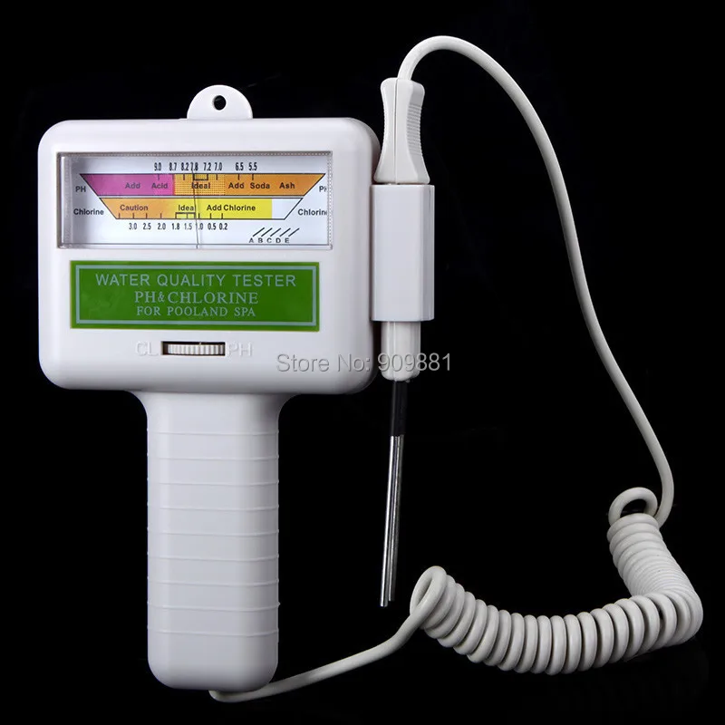 Brand PH/CL2 Chlorine Water Quality Meter pH Value Chlorine Level Tester For Swimming Pool Spa Water pH CL2 Tester Probe Sensor