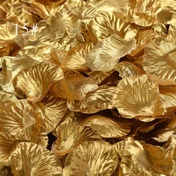 Gold Silver Rose Petals 1000 pcs/lot Home Wedding Party Decoration Polyester Artificial Rose Flowers Wedding Accessories