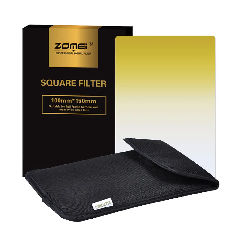 Neue Zomei Platz Filter 100mm x 150mm Professionelle Staffel Gelb 100mm * 150mm 100x150mm für Cokin Z-PRO Serie Lee Halter