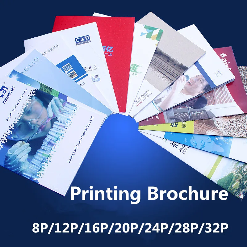 

Printing Beochure 1000PCS/LOT Printing Fold Brochure Product Card Flyer Wedding Album Personality Made Fedex