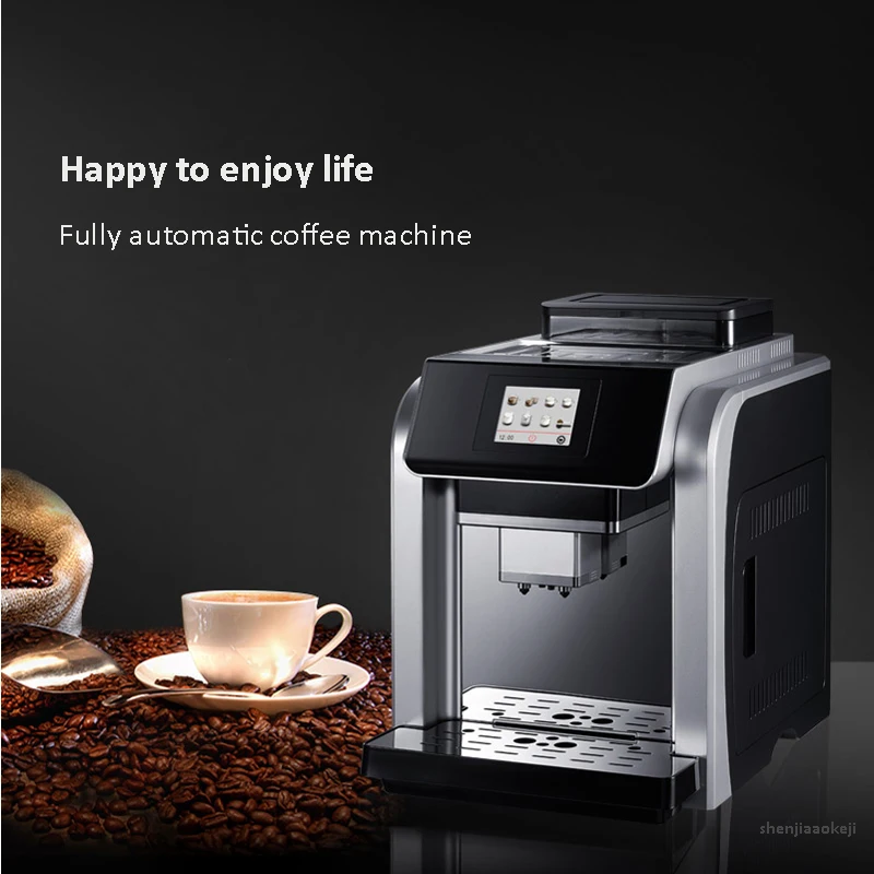 Commercial Home Coffee Machine Double Boiler Italian Fancy Touch Button Coffee Machine Automatic Coffee Machine