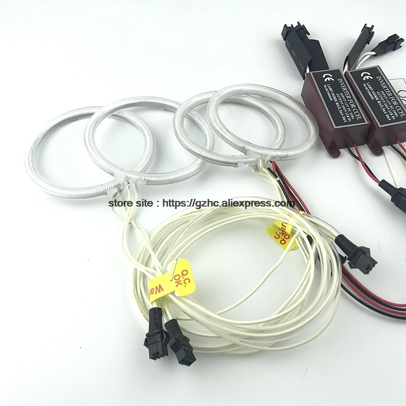 For Ford Focus II Mk2 2004 2005 2006 2007 2008 Ultra Bright Day Light DRL CCFL Angel Eyes Demon Eyes Kit Warm White  Ring