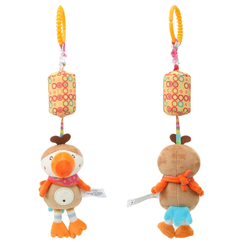 Brinquedos infantis do bebê dos desenhos animados sino móvel brinquedo de pelúcia do bebê suporte da cama do bebê sinos chocalhos sino brinquedo do bebê berço cama pendurado sinos brinquedo