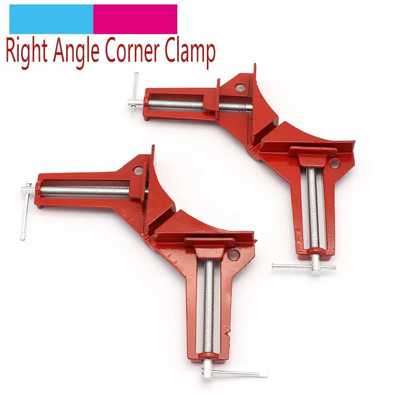 2pcs 90 degree Right Angle Clip Picture Frame Corner Clamp 0 to 78mm Mitre Clamps Corner Holder Woodworking Hand Tools