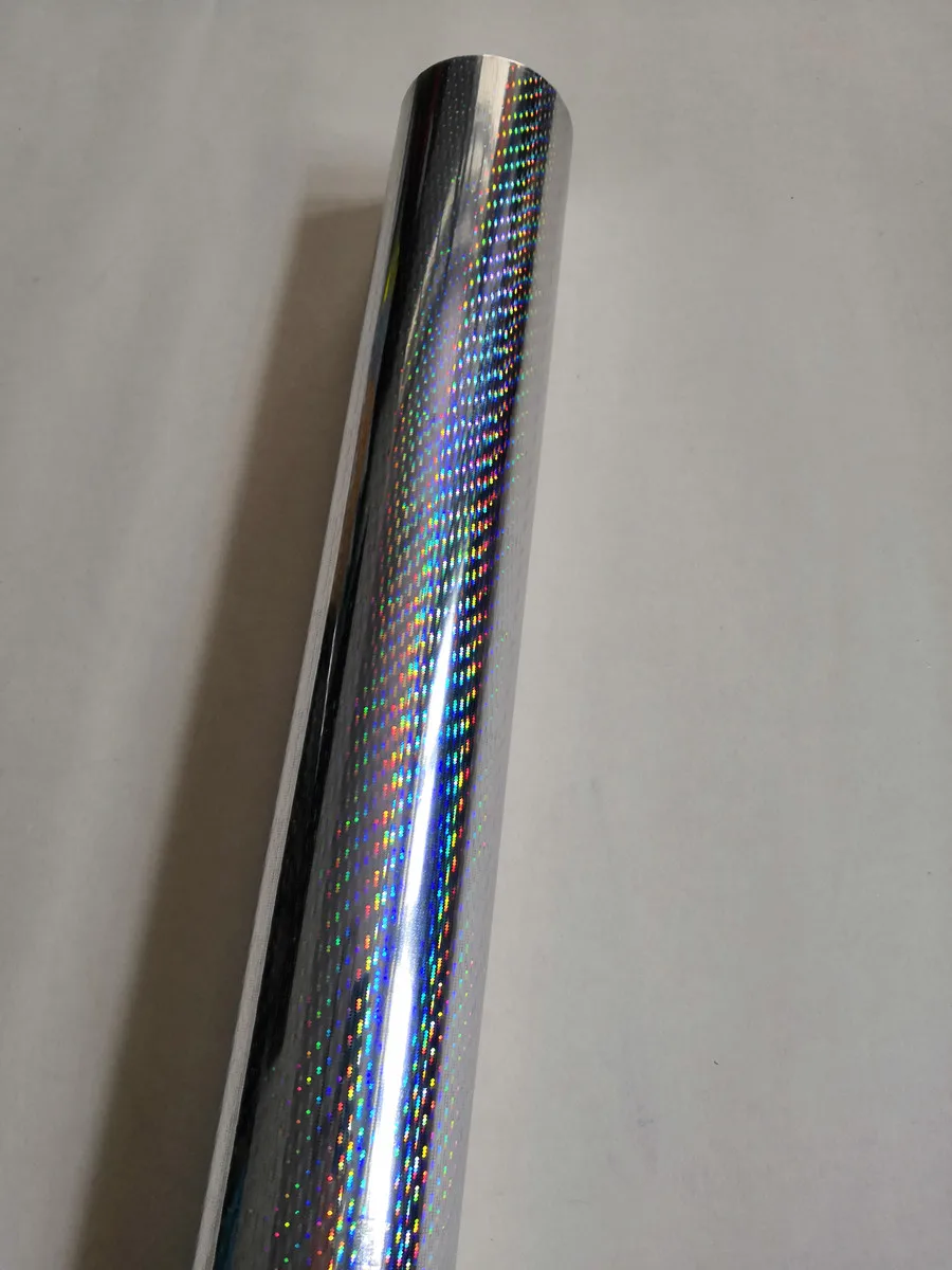 Hot stamping foil holographic foil silver color B08 meteor design hot press on paper or plastic heat stamping film