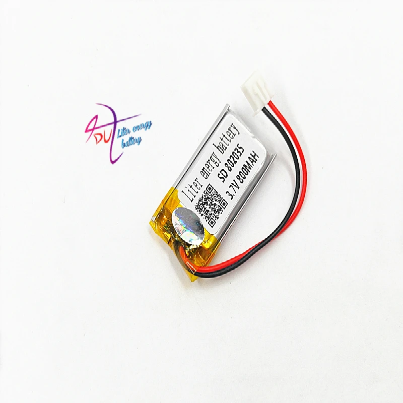 XHR2.54 800mAh 802035 special offer product in special 3.7V polymer lithium battery backup power supply