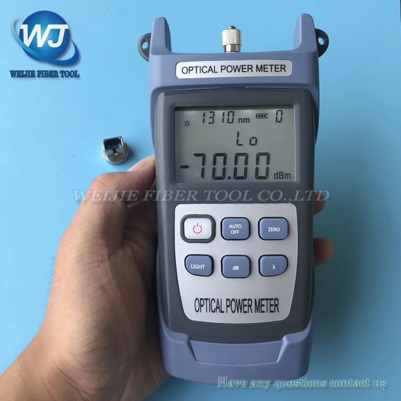 FTTH Fiber Optical Power Meter KING-60S Fiber Optical Cable Tester -70dBm~+10dBm SC/FC Connector Free Shipping