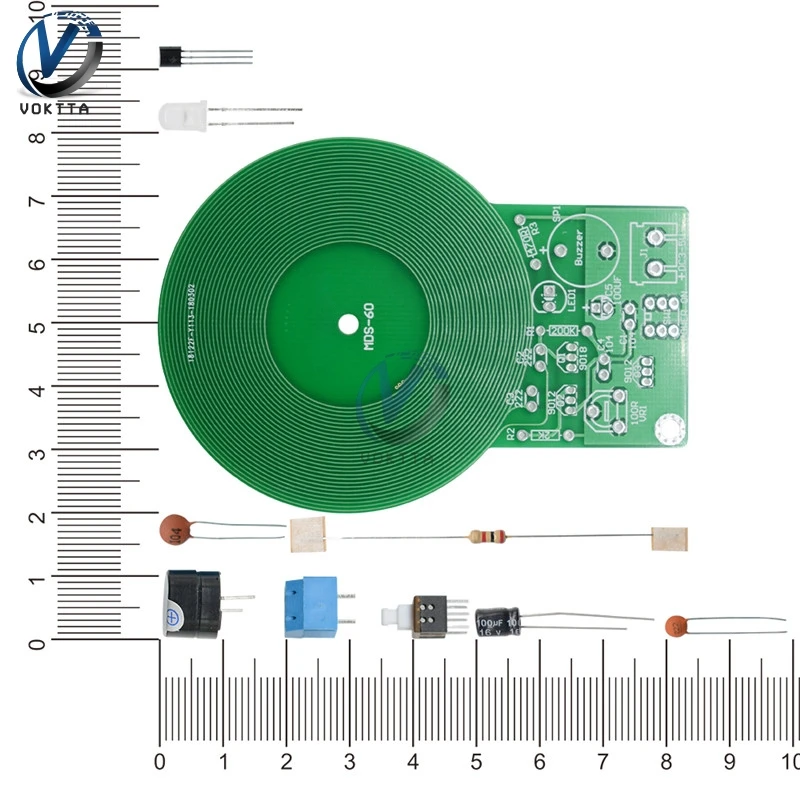 Metal Detector DC 3V-5V 60mm for Assemble Kit DIY Non-contact Sensor Board Electronic Part Metal Detector Underground Finder