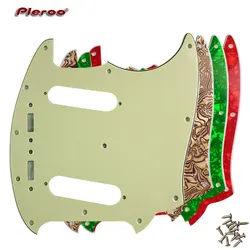 Pleroo-Placa de rascar personalizada para guitarra Pickgaurd, para US Mustang, golpeador de guitarra, opción multicolor