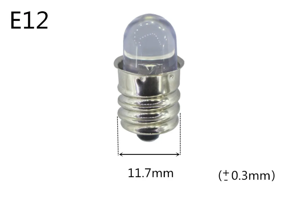 Blue LED 24V E12 red 12V E12 LED green 24V Instrument 18V led e12 12v yellow 18V blue lIndicator bulb LED E12 3v red 12v e12 6v