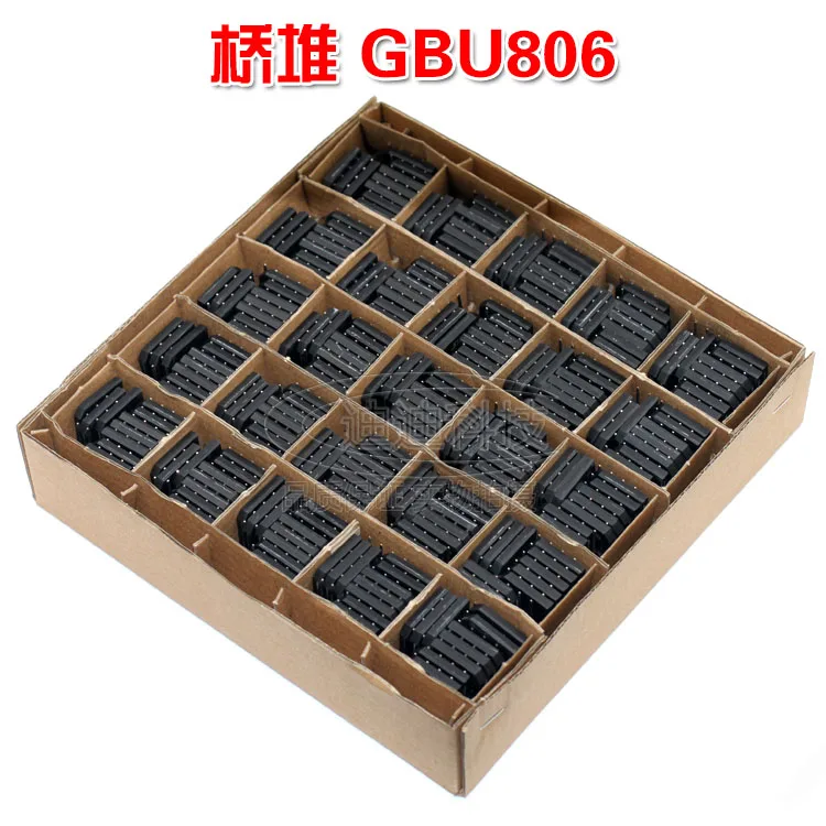 جديد GBU806 جسر مقوم الجهد 600 فولت الحالي 8A مضمنة أربعة أقدام SEP