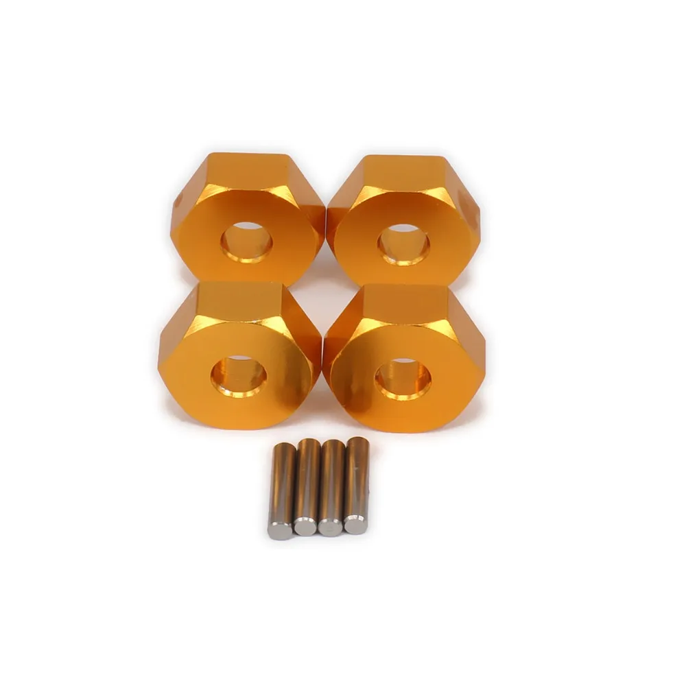 4PCS 12mm wheel hex hub adapter 5mm thick for axial yeti rock racer AX90026 buggy crawler alloy aluminum upgraded  Hop-up parts