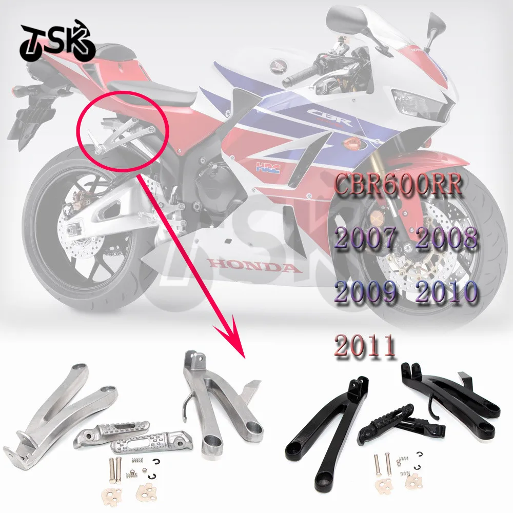 For HONDA CBR 600 RR CBR 600RR   2007 2008 2009 2010 2011 Foot Peg Rear