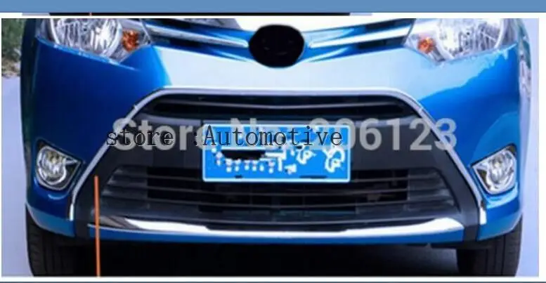 2013 2014 2015 2016 for Toyota Vios chrome front grille, front and rear decorative, fine barbecue season