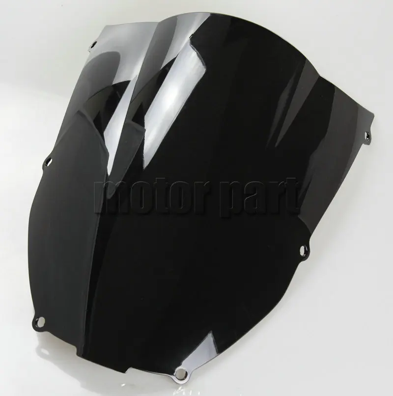 منحرف الزجاج الأمامي الأسود للدراجات النارية ABS لـ 2000 2001 2002 Kawasaki Ninja ZX6R 636 ZX 6R 00 01 02