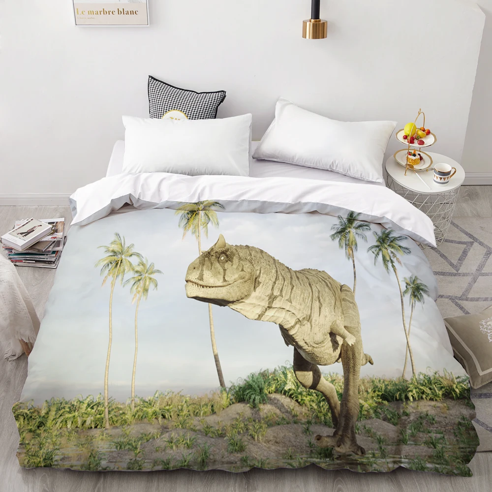 3D HD Digital Printing Custom Duvet Cover,Quilt/Blanket case Queen King Bedding 140x200 Ceratosaurus Dinosaurs in Jurassic Park