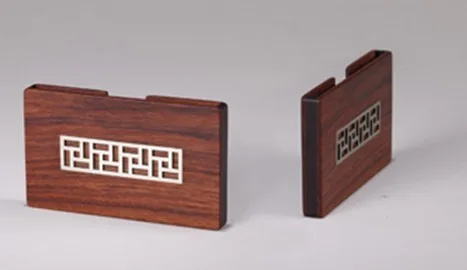 

Production of wood business card holder supplies a variety of materials of various styles of custom options