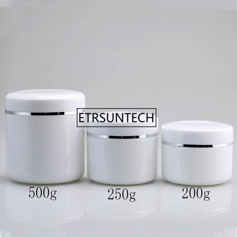 200g 250g 500g Cream Jar,Plastic Makeup Sub-bottling,Empty Cosmetic Container Case,Sample Mask Canister,Lotion Cans F1759