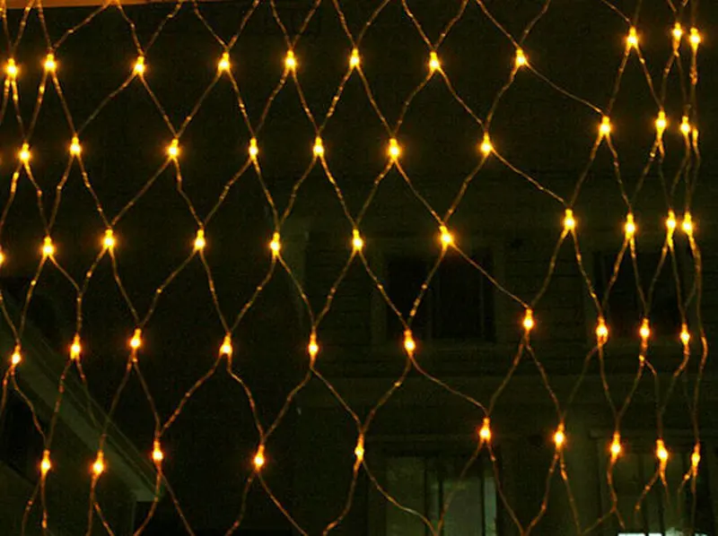 

96led mesh net string light 1.5mx1.5m Web Fairy hanging Lamp Christmas Wedding Party Garden Xmas Garland tree Decorationl