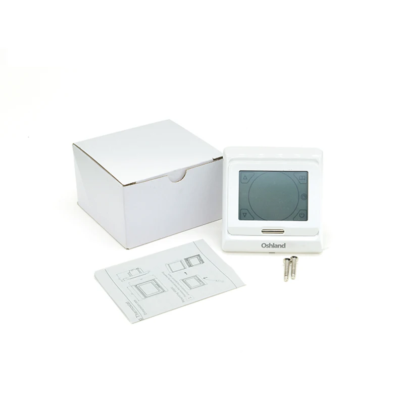 Free Shipping White Color Digital Underfloor Heating Thermostat 16A Weekly Programmable Touch Screen Temperature Controller