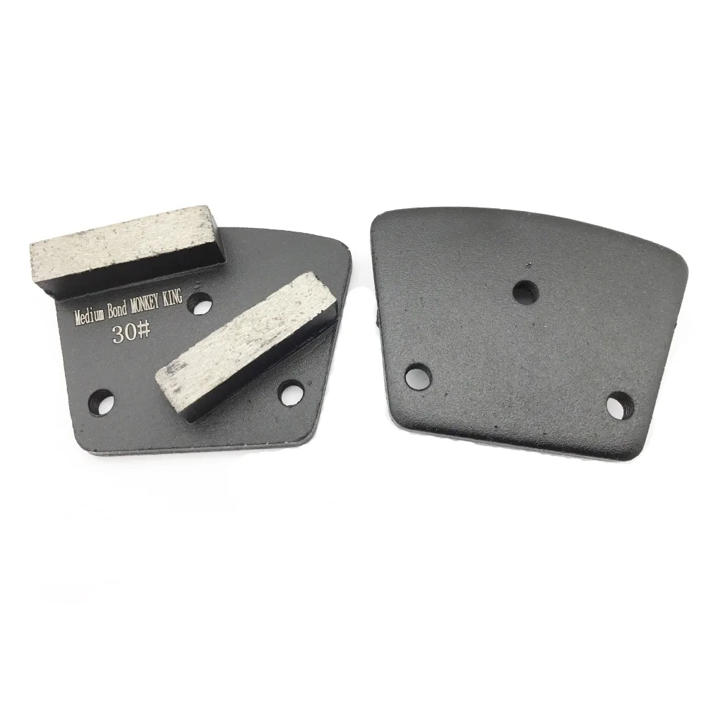 Disco de molienda de hormigón de diamante de unión de Metal trapezoidal de cambio rápido, placa de segmento de zapato, herramienta raspadora de Puck para amoladora de piso