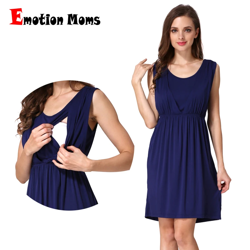 Summer Maternity Clothes Breastfeeding Dress Sleeveless Maternity Dresses For Pregnant Women Lactation Vest Nursing Skirt