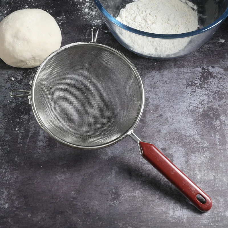 

Stainless Steel Flour Tea Strainer Mesh Colander Sieve Filter Sifter DIY Kitchen Tools For Filtering Food Fine Sifter