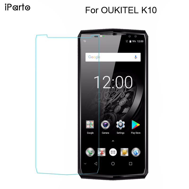 6,0 дюйма, закаленное стекло OUKITEL K10, 100% оригинальное премиум-Стекло 9H 2.5D, защитная пленка для экрана телефона K10 (не полное покрытие)