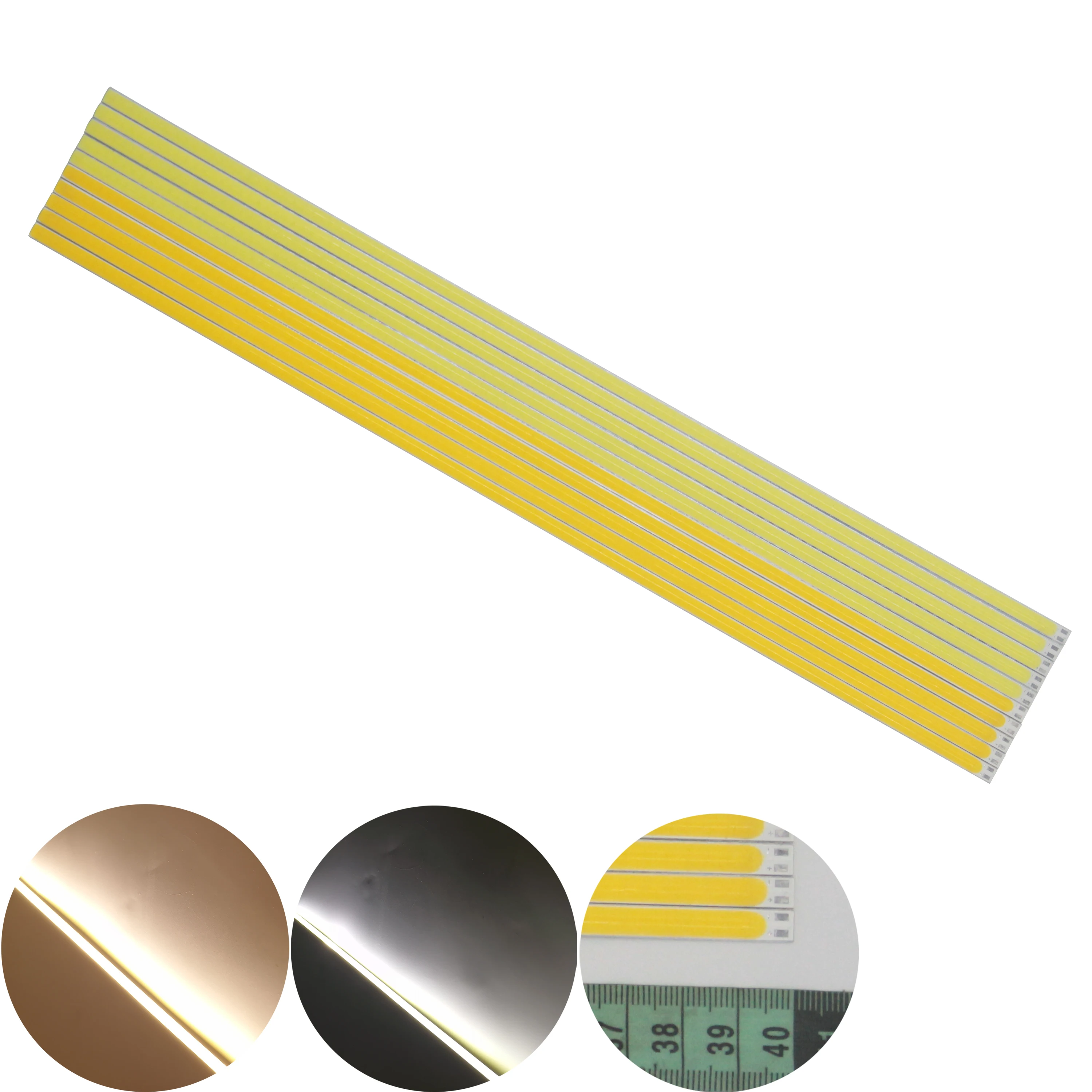 10PCS Hot sale LED COB Strip 400mmx6mm 12W 12V DC Bar light Warm White for DIY Car Outdoor light COB Camping Lamp COB led source