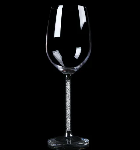 

High-grade lead-free crystal wine glass with diamond cup goblet wedding wine glass drill with high-grade