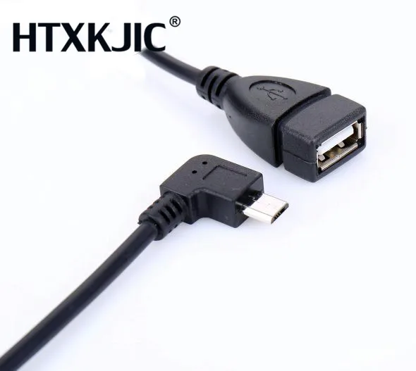 新加入 Otg ケーブルアダプタマイクロ USB 2.0 オス usb 2.0 女性 90 度直角コネクタ usb フラッシュディスク