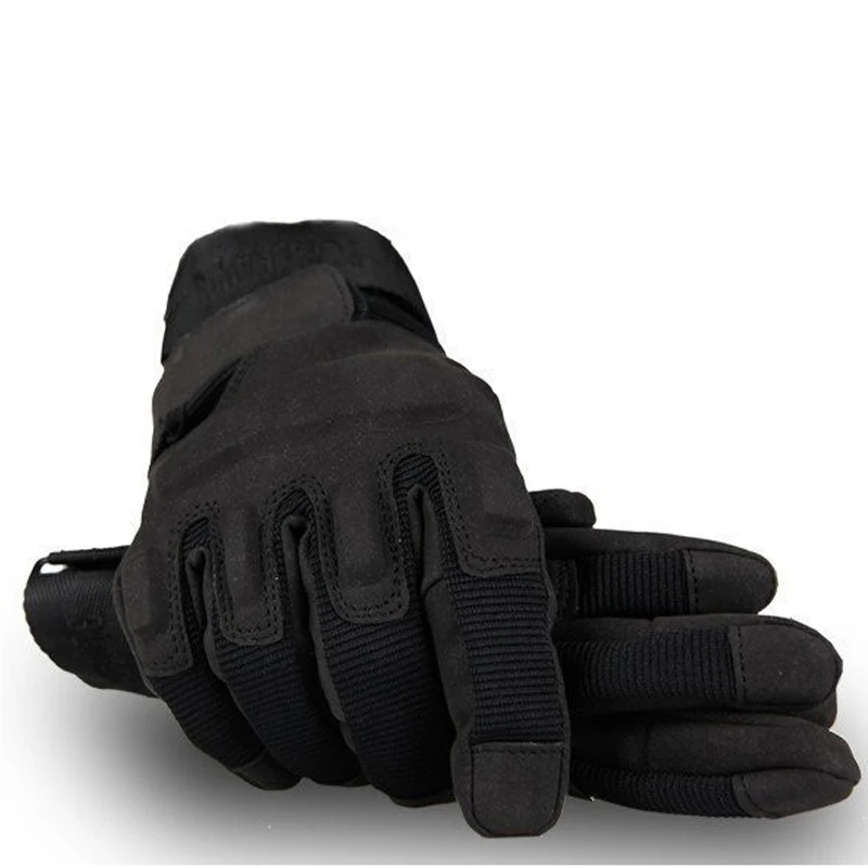 Outdoor Men Adventure Army Gloves Full Finger Military Police Safety  Anti-Slippery Leather Wear-Resistant Tactical-Gloves M-XL