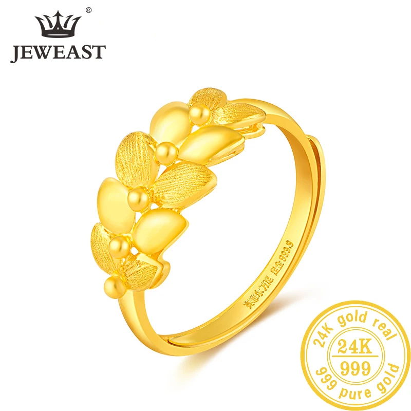 

SFE 24K Pure Gold Ring Real AU 999 Solid Gold Rings Elegant Shiny Beautiful Upscale Trendy Classic Jewelry Hot Sell New 2023