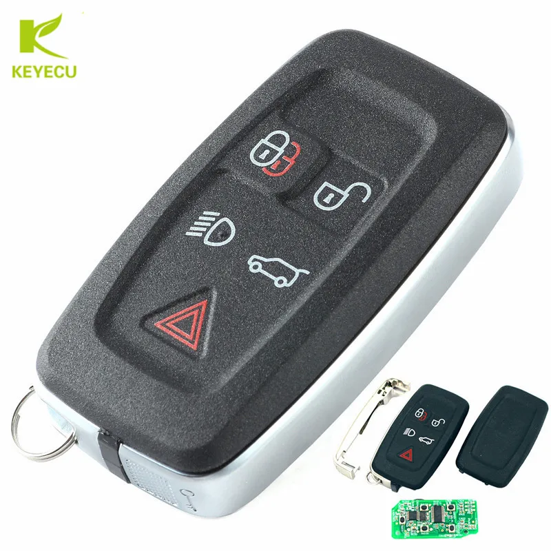 KEYECU – clé télécommande intelligente de remplacement à 5 boutons, 315MHz/ 434Mhz, pour LR4 Range Rover Evoque/ Sport 2010 – 2015 KOBJTF10A, avec mots