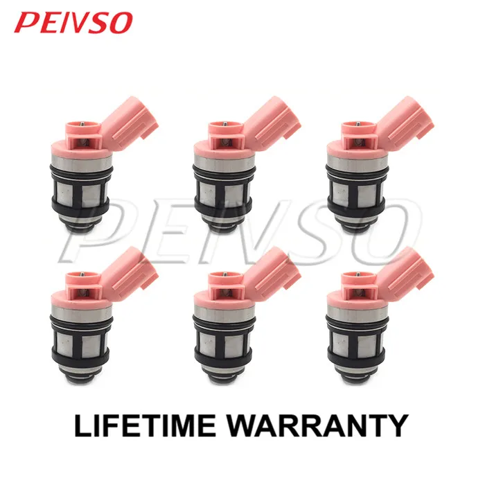 6pcs JS23-4 16600-9S200 16600-1B000 fuel injector for NISSAN Frontier 98~04 Pathfinder 96~03 Quest 95~03 Xterra 00~04 3.3L V6