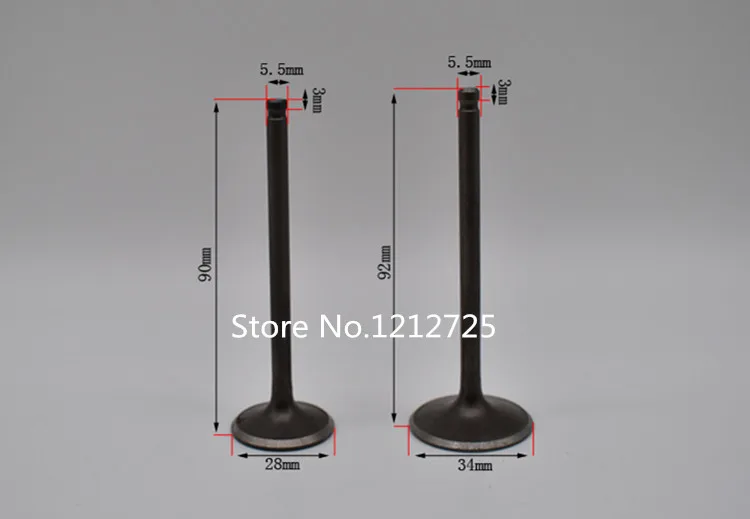 Клапан мотоцикла CB250 CQR250 клапана двигателя CB 250 клапан