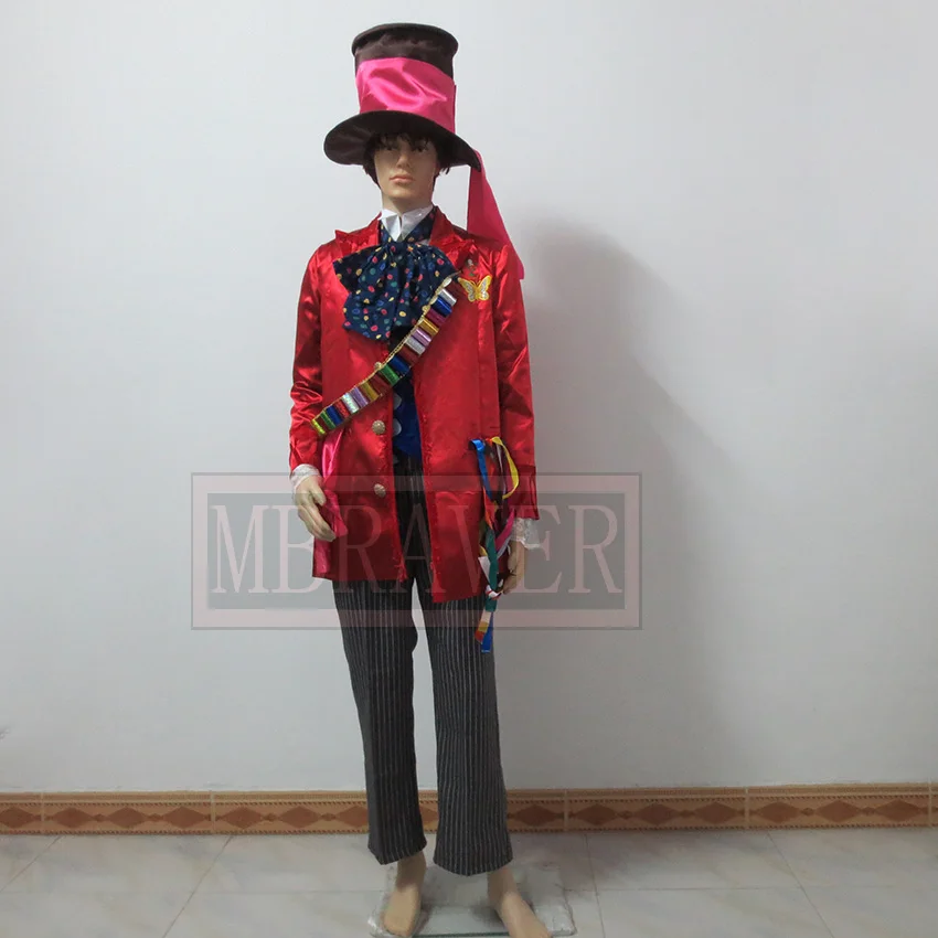 Through the Looking Glass Mad Hatter Cosplay Costume For Adult