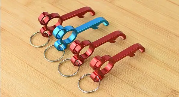 mini mickey bottle opener keychain, unique bottle opener keychain, metal wedding gift bottle opener keychain lin2326