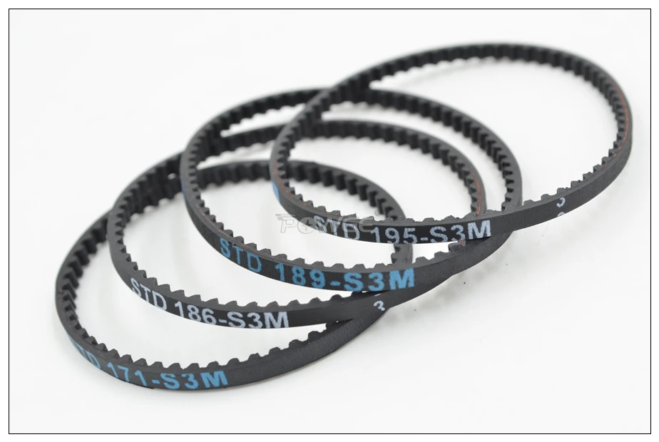 Powge 183 186 189 195 255 351 Std S3M Rear Front Riem W = 3Mm S3M Riem 3Racing sakura D3 Cs 1/10 Rc Auto Drift Op Road