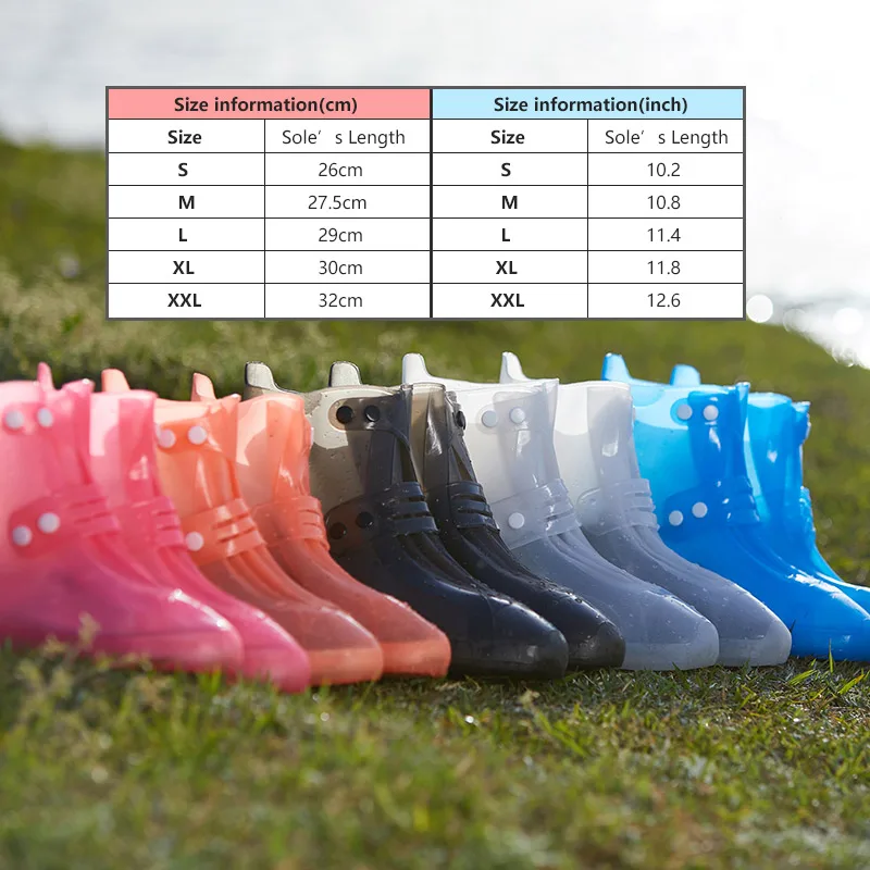 

QIAN Reusable Waterproof Overshoes Seamless Shoes Covers Shoes Protector Men&Women's&Children Rain Cover for Shoes Accessories