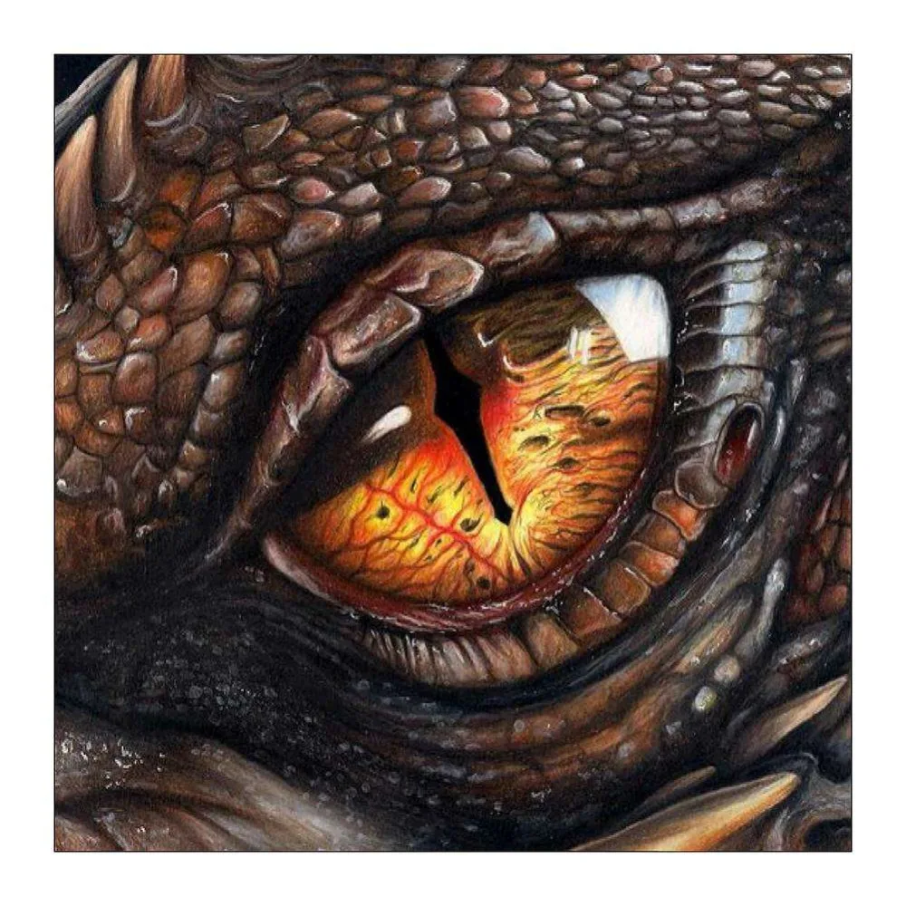 LZAIQIZG Needlework Diamond Embroidery Dragon Eyes Hot Sale 5D Diamond Painting mosaic Picture Handmade Rhinestone Home Decor