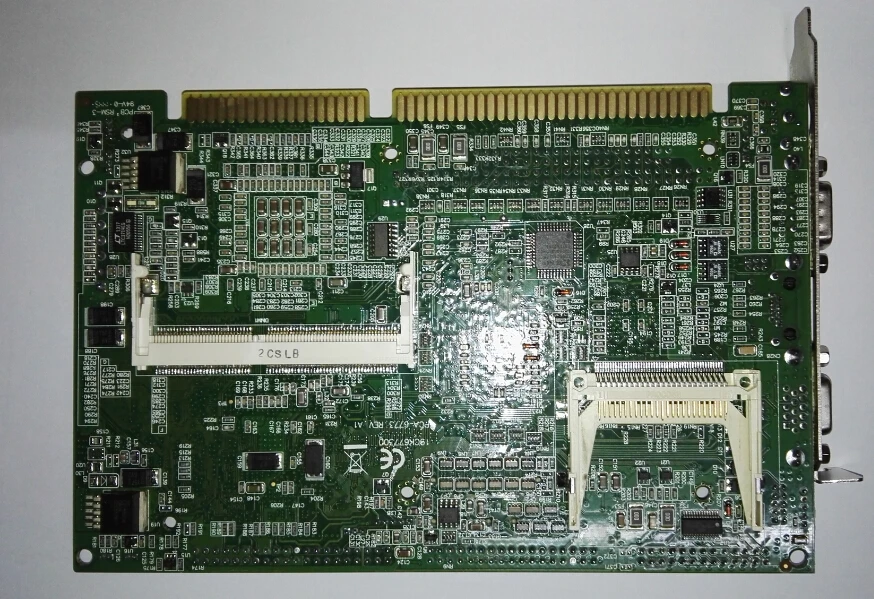 Imagem -02 - Original Flexível Industrial Motherboard Ipc Half-size Board Cpu Card Isa pc Pca6773 a1