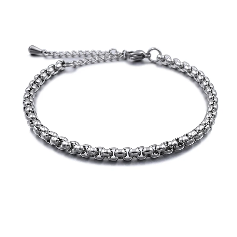 2025 Stainless Steel Beach Anklets For Women Accessories Silver Color Jewelry On Leg Ankle Bracelet Foot Chain Men Anklet Gift